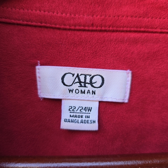 Cato Red Women's Lightweight Jacket - Picture 4 of 9